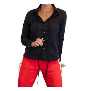 NEW CARE TUCKER secretariat poplin shirt in black